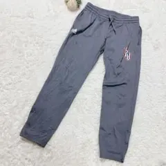 希少✨adidas【M】 グレー ジョガーパンツ カレッジロゴ 裾ジップ