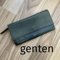 genten ゲンテン 財布 フレスコ フラップ長財布 グリーンのサムネイル