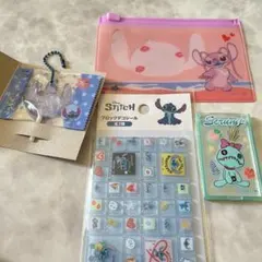 リロ＆スティッチ ブロックデコシール ミニミラー チャーム ポーチ セット
