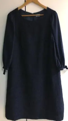 送料無料　人気　正規品　組曲L ツイードワンピース　ネイビー　ハレの日