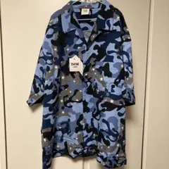 新品タグ付 サイズL gu×soph 1MW オープンカラーシャツ 迷彩　ブルーのサムネイル