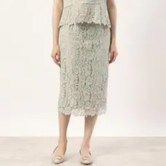 最終価格　きれいめスタイル完成　新品タグ付き　アンタイトル　レーススカート