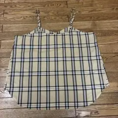 チェック柄　ビスチェ　キャミソール