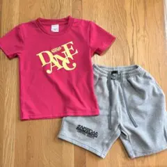 【美品】セントラルスポーツダンス Tシャツ120・ショートパンツ セット110