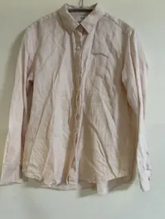 UNIQLO 淡いピンク 長袖シャツ