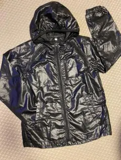 ★お値下げ致しました★ウインドブレーカー　フード付き　薄手150サイズ　ブラック