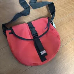DOG DEPT ドッグデプト お散歩ショルダーバッグ、ポーチ、レッド、美品