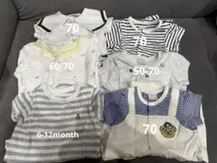 ベビー服 夏服　ロンパース　6点セット