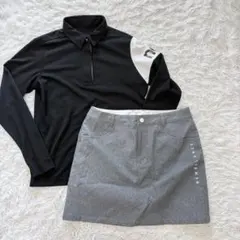 新品 TRAVISMATHEW S モックネック スカート セット ブラック - メルカリ