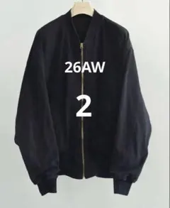 comoli コットンジャージ ジップブルゾン size2