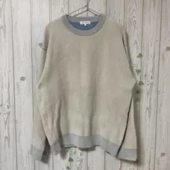 THE SHOP TK ザ ショップ ティーケー　配色モールニット Lサイズ