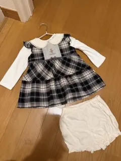 bebe べベ ワンピース ロンT ブルマ 3点セット 70〜80サイズ