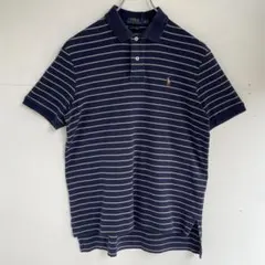 Ralph Lauren ポロシャツ ボーダー ワンポイント アメカジ 古着