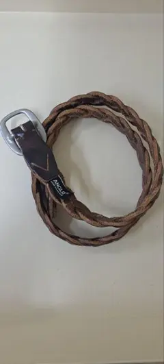 ANGLO レザー編み込みベルト