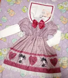 マイメロディ 110 セーラーワンピ タグ付き マジョリカ メロクロ