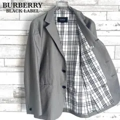 美品 バーバリー ブラックレーベル テーラードジャケット ノバチェック グレー