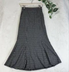 ルティーク Lutique ギンガムチェック マーメイドスカート ロング M