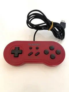 【美品】ELECOM レトロ風 USBゲームパッド JC-U1608TRDのサムネイル