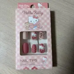 ハローキティ チェックネイルチップ