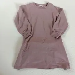 branshes パープル長袖ワンピース 130cm