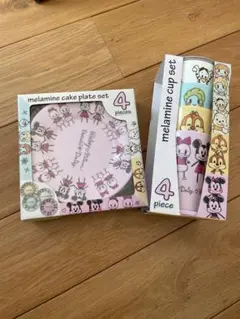 ディズニー　ケーキプレート　カップセット
