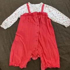 ミキハウス　長袖　ロンパース　80