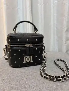 Darich キルティングビジュースクエアミニバッグ