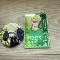 ハイキュー‼︎ ステータスカードコレクション、缶バッジ　月島蛍