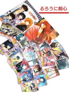 るろうに剣心 セット■SQジャンプ 付録 クリアファイル■1996年当時物カード