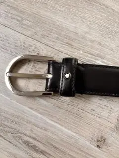 MONTBLANC ブラックレザーベルト
