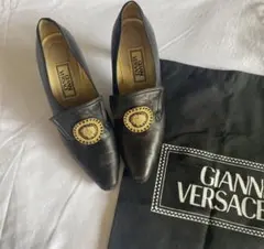 GIANNI VERSACE ブラックローファーのサムネイル