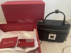 最終お値下げ ロジェヴィヴィエ　ヴァニティバッグ黒　美品のサムネイル