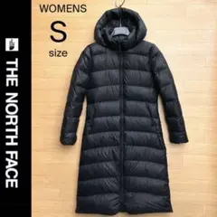 ザ ノースフェイス ダウン ダウンコート S ブラック ロングダウン 美中古