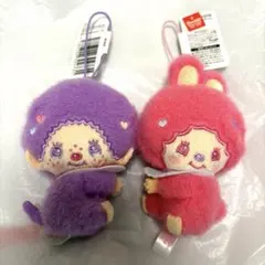 モンチッチ×マイメロディ・クロミ　おすわりぎゅっとマスコット２種セット