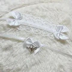 ヘッドドレス スタイ　10cm ぬいぐるみ　服　前掛け