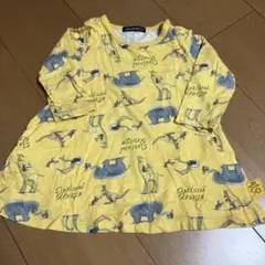 【美品】Curious George 動物柄 ワンピース 80cm
