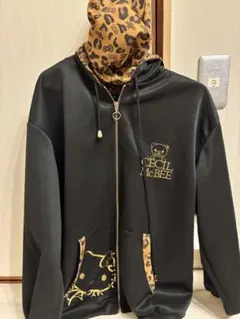 ハローキティ セシルマクビー ジャージ セットアップ レオパード 黒 Y2K