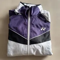 YONEX ヨネックス　ヒートカプセル ウインドブレーカー SSサイズ 白黒紫