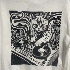 古着!美品!United Athle DJcaTシルクスクリーンプリンLsizeのサムネイル