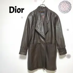 d*7様 Dior　革ジャケット　ブラウン　オーバーサイズ