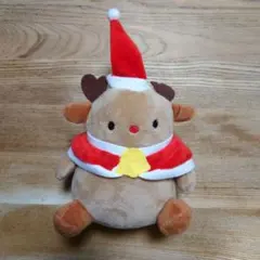 DAISO　ダイソー　サンタ帽子　赤鼻　トナカイ　ぬいぐるみ　クリスマス