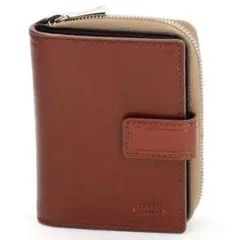 タケオキクチ 牛革 ２つ折り財布 キーケース付き 多収納デザイン ブラウン