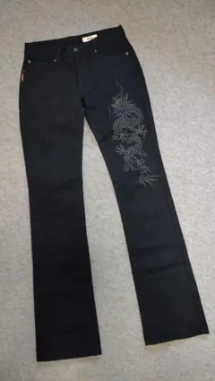 VIVIENNE TAM ドラゴンプリント パンツ ブラック XSのサムネイル