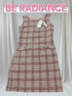 BE RADIANCE ノースリーブ　ツイードワンピース　新品未使用