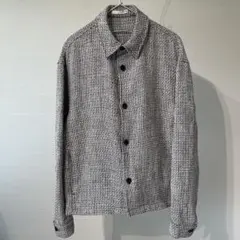 ZARA　シャツジャケット L 千鳥格子柄　テクスチャー