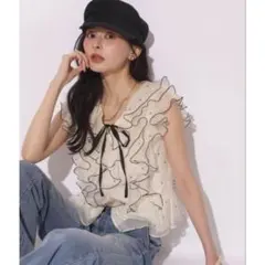 Apuweiser-riche ハート刺しゅうフリルブラウス 新品 - メルカリ