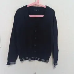 冬セール　COMME CA ISM ネイビー カーディガン 140A