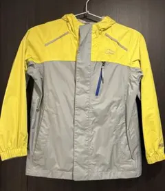 LL Bean フード付き防水ジャケット イエロー/グレー 120-130のサムネイル