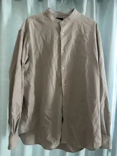 green label relaxing グレー ボタンシャツ