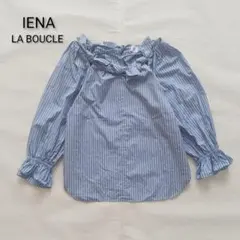 IENA LA BOUCLE イエナ リボンチュニックブラウス 紺 F - メルカリ